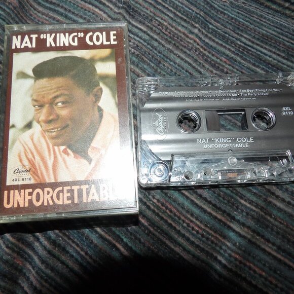 Nat King Cole Unforgettable 1984 Cassette Tape - Picture 3 of 3